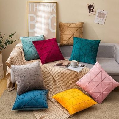 Ingrosso Tessile per la casa Poliestere Flannel Velvet Quadrato Letto Divano Decorativo Copertura cuscino