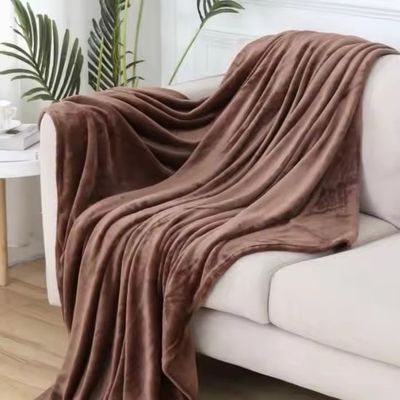 Ingrosso Tavolo personalizzato 350GSM Coperta di velluto polare a colori solidi